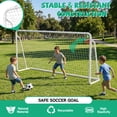 thumbnail image 5 of Soccer Goals For Backyard, 8×6ft Soccer Goal with Soccer Target Net and 6×Training Cones, 2"Diameter Steel Soccer Goal Post for Kids And Adults, Soccer Goals for Kids 8-12, 5 of 8