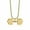 Gold color, variant on 14K Yellow Gold  Barbell Dumbbell Pendant Men's Fitness Bodybuilding Necklace Women's Gym Casual Sports Jewelry