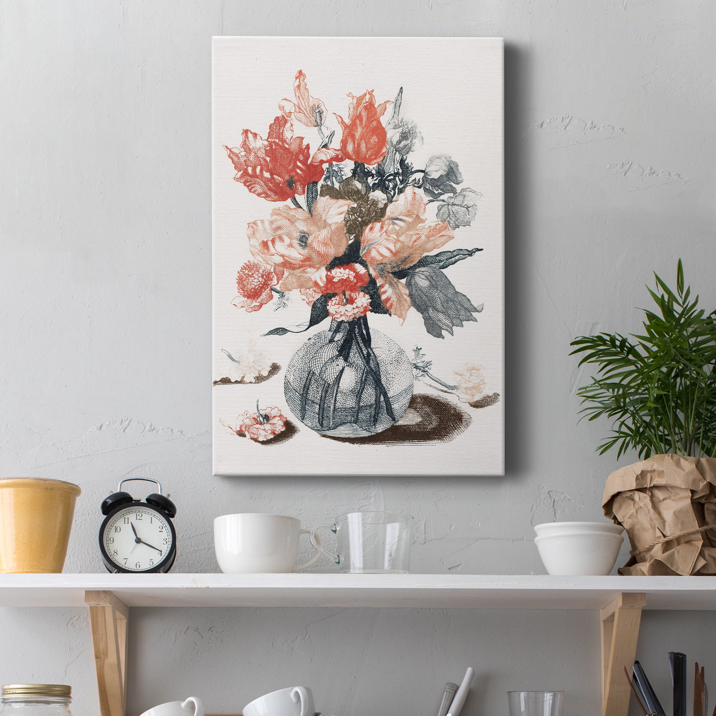 Flowers in a Vase IV Premium Gallery Wrapped Canvas - Ready to Hang - 8 x 12