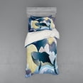 thumbnail image 2 of Ambesonne Cartoon Bedding Set 4 Pcs, Night Clouds Bohemian Fish, Queen, Night Blue White, 2 of 3