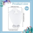thumbnail image 2 of Bust Necklace Display Stand Multi-Function PU Leather Jewelry Display Holder White Jewelry Organizer DIY, 2 of 5