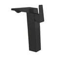 thumbnail image 3 of Carre Single Hole, Single-Handle, High Arc Bathroom Faucet in Matte Black, 3 of 12