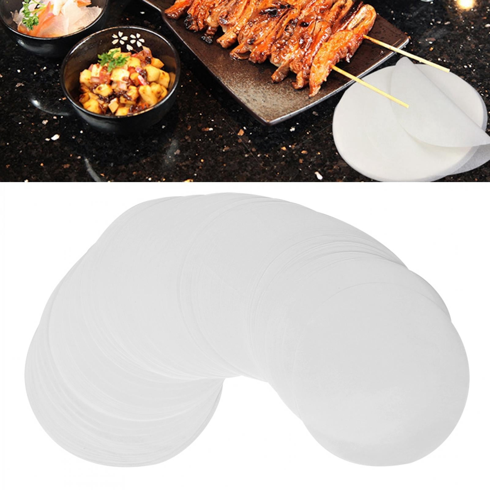 500 pack Round Parchment Paper Sheets Non Stick, Greaseproof Baking Liners for Oven and BBQ