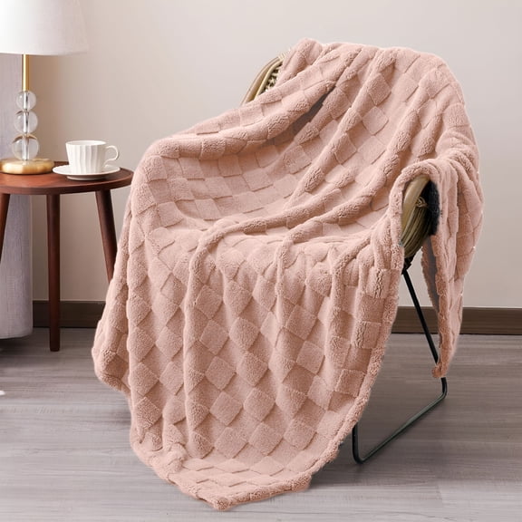AUQ Cotton Blankets Size,Waffle Weave Super Soft Blanket,All Season Blankets&Throws,Breathable Full/Size Blanket Cotton Blanket for Bed Thermal Blanket