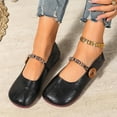 thumbnail image 6 of Viluyesy Womens Ballet Falts, Slip-On Round Toe Trendy Button Comfortable Dressy Mary Jane Shoes Black US9, 6 of 9