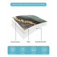 thumbnail image 5 of Quilts Twin XL Size, Teal Orange Marble Soft Comforter Bedding Set for Bed, Modern Ink Painting Striped Abstract Lightweight Quilted Bedspread with Pillow Cover(2 Pieces) for All Season, 68x98 Inch, 5 of 6