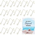 thumbnail image 4 of 20pcs Place Card Holder Arch Shape Table Number Holder Stands Alloy Place Card Clips Photo Holder Golden Name Card Sign Holders, 4 of 9