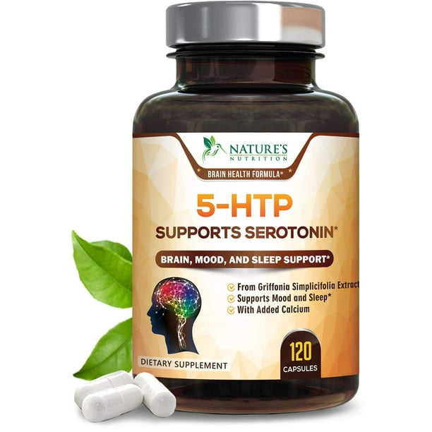 5HTP 200mg Capsules Extra Strength Support for Stress, 5