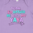 thumbnail image 4 of Inktastic Yeah I'd Rather Be with My Yaya in Pink Blue and Purple Boys or Girls Baby Bodysuit, 4 of 5