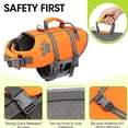 thumbnail image 5 of Dog Life Jacket, Puppy Life Jackets for Small Dogs, Small Doggie Life Vest for Swimming, Lightweight Extra Small Dog Swim Vest with Handle, Puppy Life Vest for Boating, Cat Lifevest Orange, XS, 5 of 5