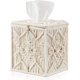 thumbnail image 1 of Funda para caja de pañuelos, decoración Bohemia, soporte para pañuelos de papel cuadrado con hebilla, 1 of 5