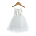 thumbnail image 3 of Mercatoo Toddler Baby Girls Sleeveless Tutu Dress Solid Color Thin Mesh Camisole Dress Summer Princess P𝐚rty Outfits, 3 of 3