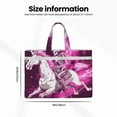 thumbnail image 3 of Kdxio Skull White Horse File Tote Document Bag Business Briefcase Bag Document Organizer Tote Briefcase for Letter A4 Files Business Teacher Office Bag, 3 of 8