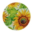 thumbnail image 2 of Nawypu Round Fitted Elastic Table Cover with Elastic Edge Summer Sunflower Print Table Cover Waterproof Wipeable Table Cloths for Round Tables, Ideal for Picnic, Patio，Multi-Size, 2 of 7
