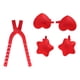 thumbnail image 3 of Clip De Molde De Bola De Nieve, Juguete Desmontable Para Hacer Bolas De Nieve, Reemplazo Multiusos, Estrella Y Forma De Corazón De Amor, Lindas Habilidades De Coordinación De ANGGREK Ocean Broad Surfboard Fins, 3 of 8