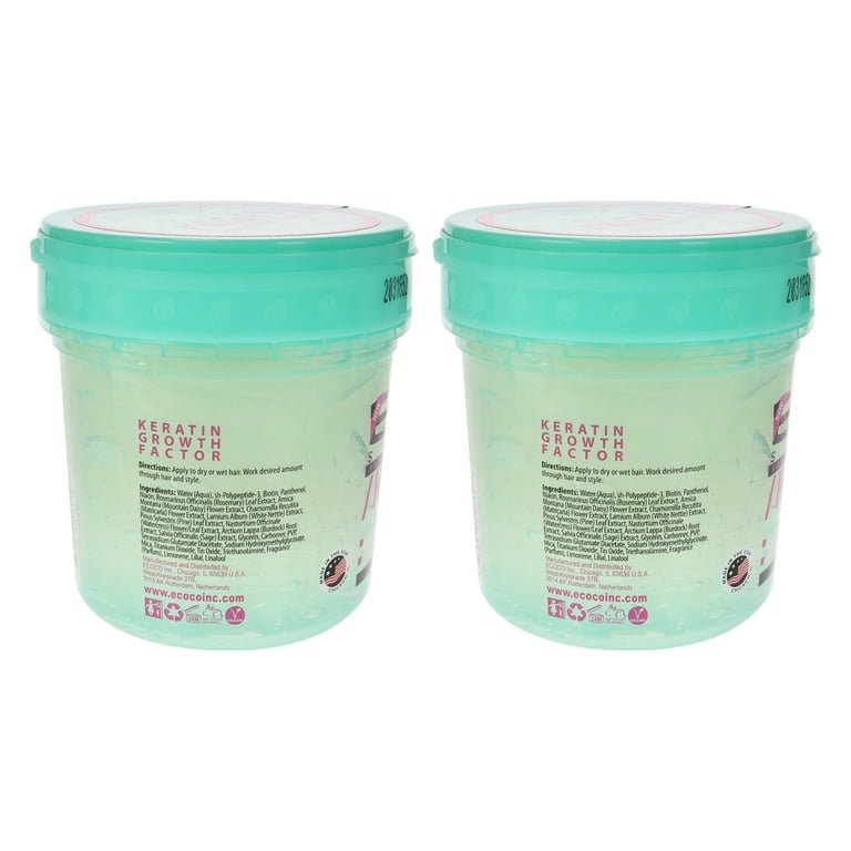 Eco Style Keratin Growth Factor Hair Styling Gel, 16 oz., with