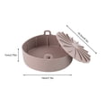 thumbnail image 3 of Bewildely Freidora de aire, olla de silicona resistente al calor, cesta para hornear, reutilizable, gruesa, lavable, herramienta para pollo Cocina y Comedor Café 19cm, 3 of 6