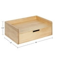thumbnail image 2 of Kate and Laurel Kitt Modern Floating Wall Shelf, 18 x 6.5 x 12, Natural, Wood Shelf For Storage and Display, 2 of 7