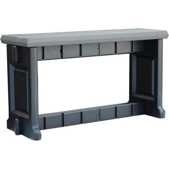 Leisure Accents 36"x20" Bench (Deep Grey/Black)