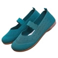 thumbnail image 4 of Dweltoz Women's Mary Jane Flats Slip-On Flats Comfort Breathable Work Low Heel Shoes,Dark Green 40, 4 of 4
