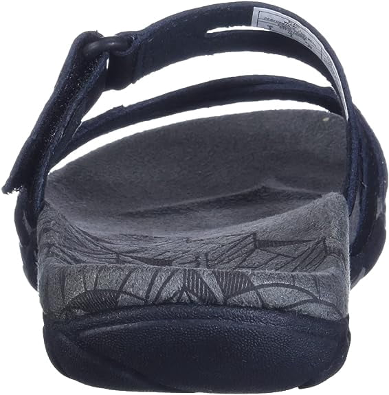 Merrell Sandspur Rose Slide Sandals for Women Offers Leather Upper, Lightly Cushioned Footbed, and Lightweight Eva Midsole Black 9 M