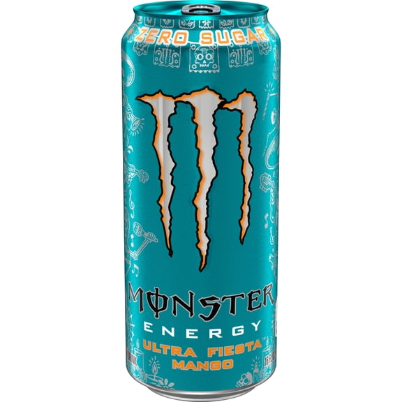 Monster Energy Ultra Fiesta Mango Sugar Free Energy Drink 16oz Can