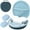 Blue, variant on ProCase Hard Case for New AirPods Max, Travel Carrying Headphone Case with Silicone Earpad Cover & Mesh Pocket, AirPods Max Protective Portable Storage Bag -Grey