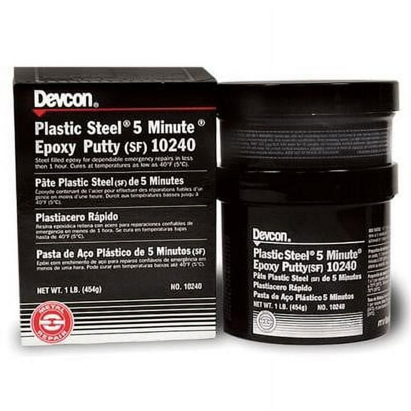 Devcon Plastic Steel 5-Minute Putty – 1 lb Tub