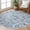Blue Floral, variant on Washable Runner Rug 2.6x16, Non-Slip 16ft Extra Long Hallway Kitchen Rugs, Ivory Blue Soft Printed Oriental Medallion 16ft Stair Runners Indoor for Bedroom Entryway