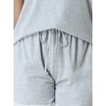 thumbnail image 5 of INSPIRE CHIC Women's Pajama Set Short Sleeve Tops and Shorts Lounge Nightwear with Pockets S Gray, 5 of 6
