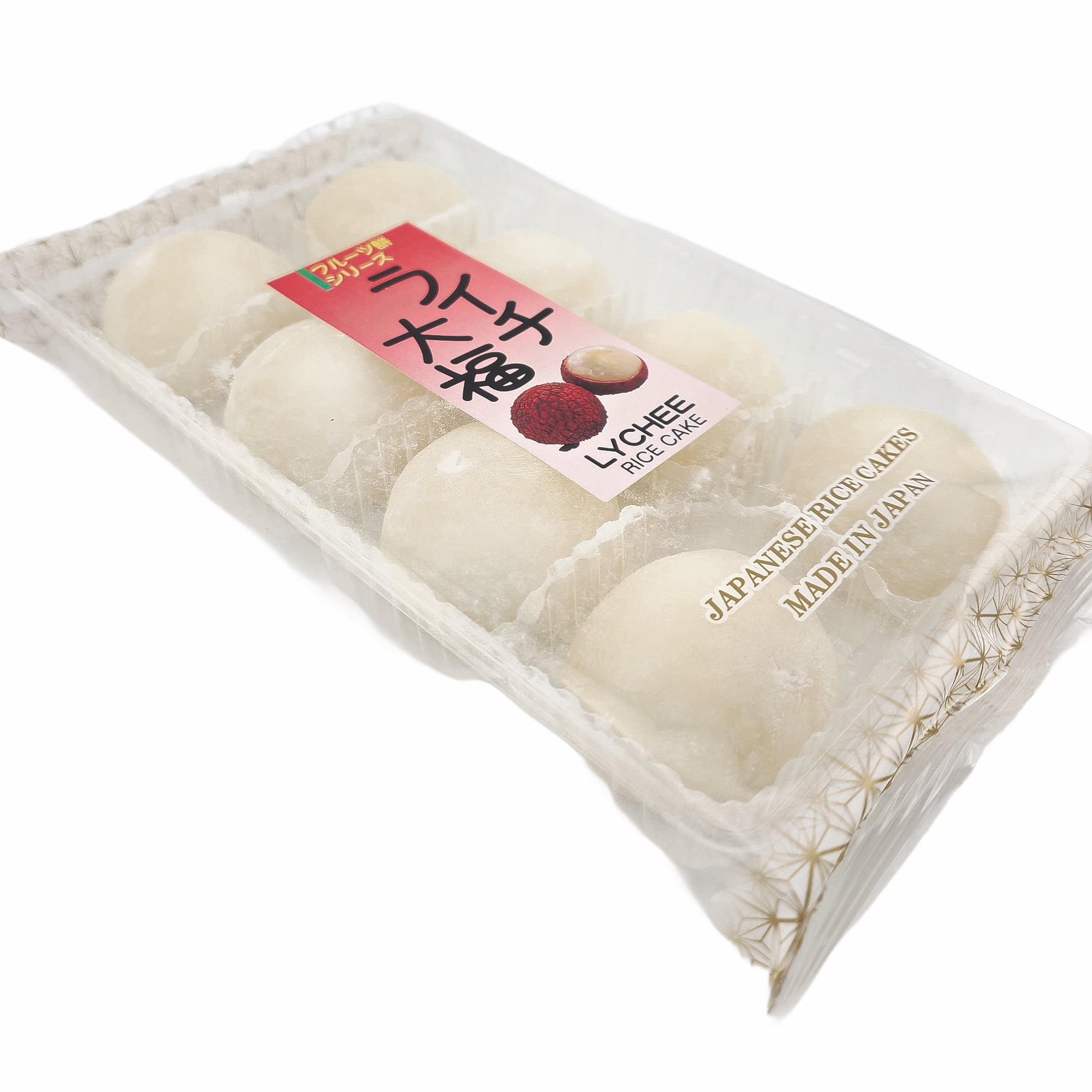 Japanese Mochi Fruit Ichigo Daifuku LYCHEE Rice Cake 7.00 Oz / 200 g (Pack of 2)
