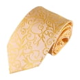 thumbnail image 2 of RYDCOT Men Classic Neck Tie Floral Paisley Satin Silk Necktie for Business Wedding formal Occasion, 2 of 2