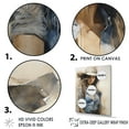 thumbnail image 3 of Designart "Minimalist Blue Cowgirl Artwork" Cowgirls Floater Framed Wall Art Prints, 3 of 5
