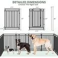 thumbnail image 2 of SPZONE 47" Metal Dog Playpen, 24-Panel Indoor & Outdoor Dog Fence for Large, Medium & Small Dogs, Black/Silver, 2 of 5