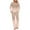 Rose Gold B, variant on Ashirexll Womens Two Piece Sets, Fuzzy Pajamas for Women, Stylish Gradient Print Casual Pants with Matching Top Pajama Set