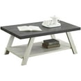 thumbnail image 2 of Home Square 3-Piece Set with Coffee Table & 2 End Tables in Charcoal and Beige, 2 of 9