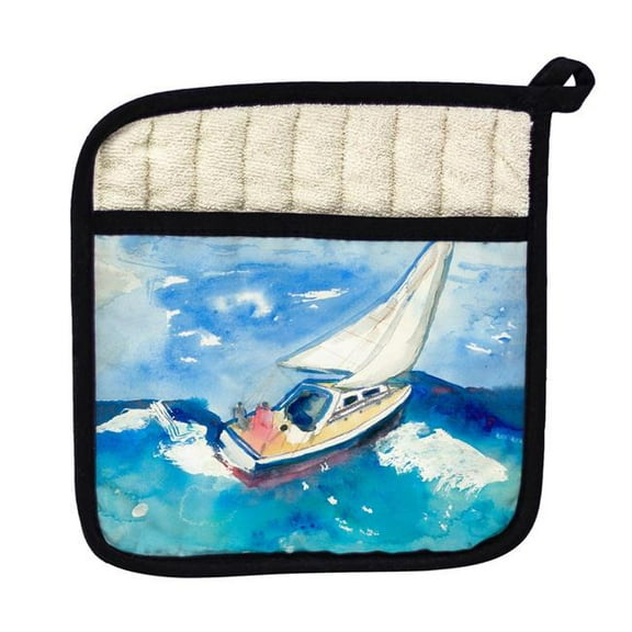 Betsy Drake PT257 Sailboat Pot Holder
