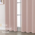 thumbnail image 4 of Chyhomenyc Blush Pink Blackout Curtains 78 Inches Long 2 Panels, Thermal Insulated Gromment Drapes, Light Blocking Window Curtains Panels for Living Room Bedroom, Each 40Wx78L Inch, 4 of 8