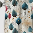 thumbnail image 2 of Designart "Floral Pattern In Botanical Pastel Colors II" Botanical Blackout Bohemian Curtain, Floral, 2 of 4