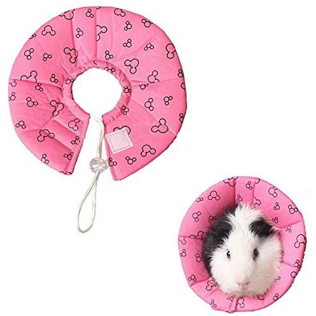 Hamster Rabbit Protection Cone Neck Recovery Collar - Small Animal Pets Elizabethan Collar Anti-Water Bite Scratch Resistant for Guinea Pig Mice Mouse Rats Ferret Squirrel