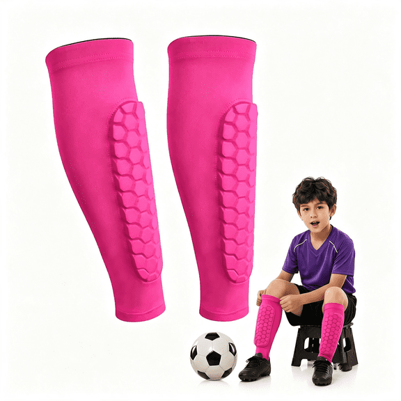 BESTSKY Soccer Shin Guards Shin Pads for Kids Youth Adult, Shin Guards Calf Compression Sleeve with Honeycomb Pads, Lightweight Calf Protective Gear for Football Soccer