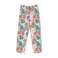 thumbnail image 6 of Uemuo Tropical Plants Pattern Men's Wide Leg Palazzo Lounge Pants with Pockets Light Weight Loose Comfy Casual Pajama Pants-Small, 6 of 9