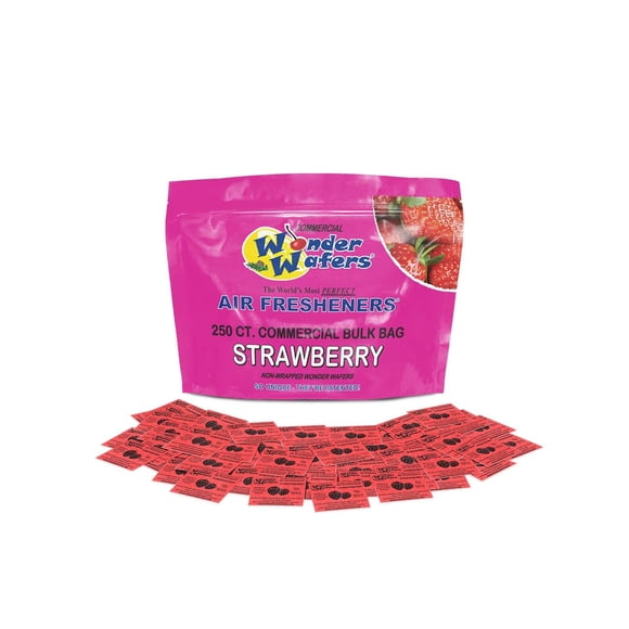 Ambientadores Wonder Wafers 250 unidades aroma a fresa
