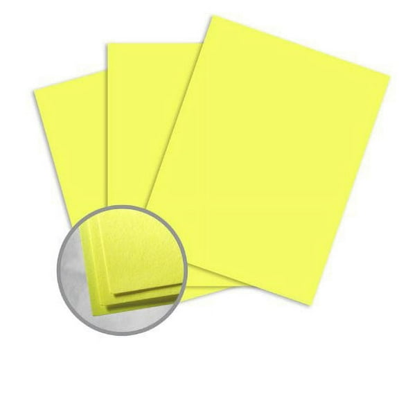 Astrobrights Lift-Off Lemon Paper - 11 x 17 in 60 lb Text Smooth 500 per Ream