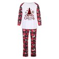 thumbnail image 1 of LSLJS Pyjamas de Noël Assortis pour la Famille, Tenues Parent-Enfant Costumes de Noël Patchwork à Carreaux Imprimés Vêtements de Maison Col Rond Manches Longues Pyjamas Ensemble Deux Pièces pour Maman pour les Fêtes Ensemble de Nuit de Noël, 1 of 6
