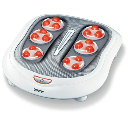 Beurer Shiatsu Foot Massager 18 Rotating Massage Heads, Relax Sore & Tired Feet with Deep Tissue, Heat Function, FM60