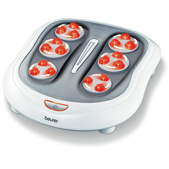 Beurer Shiatsu Foot Massager 18 Rotating Massage Heads, Relax Sore & Tired Feet with Deep Tissue, Heat Function, FM60