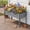 Gray, variant on Patiobula Raised Garden Bed with Legs, 48x24x30in Metal Elevated Garden Planter Box for Herbs Flowers Vegetables - Gray