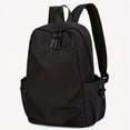 thumbnail image 1 of 1pc Mini Black Backpack, Lightweight School Bag, Simple Casual Travel Small Backpack, Student Commuter Backpack, Outdoor Travel Bag, Versatile Solid Color Backpack, 1 of 5