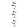 thumbnail image 4 of Sonducket 4 piezas de peinetas de flores de boda tocados conjunto elegante hermoso tocado de novia accesorio de joyería de moda gema azul Type1 NO1, 4 of 6